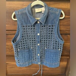 Vintage denim vest
